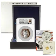 2023 Canada Pulsating Peace Dollar - 5oz Silver w/ Rose Gilt - NGC PF70 FDOI
