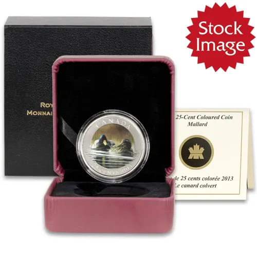 2013 Canada 25 Cent Colored Coin - Mallard