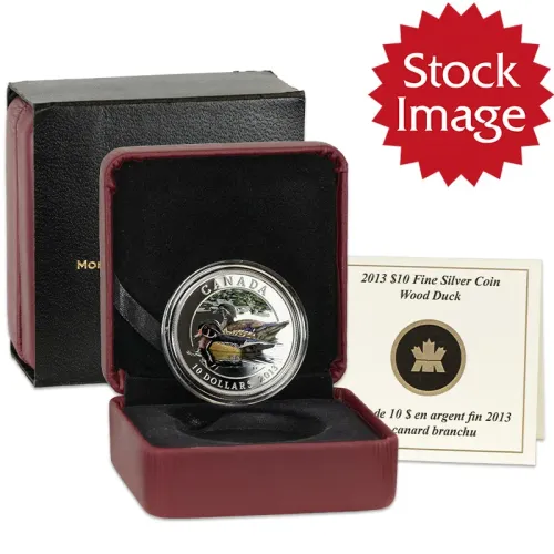 2013 Canada $10 Proof 1/2oz Silver Wood Duck