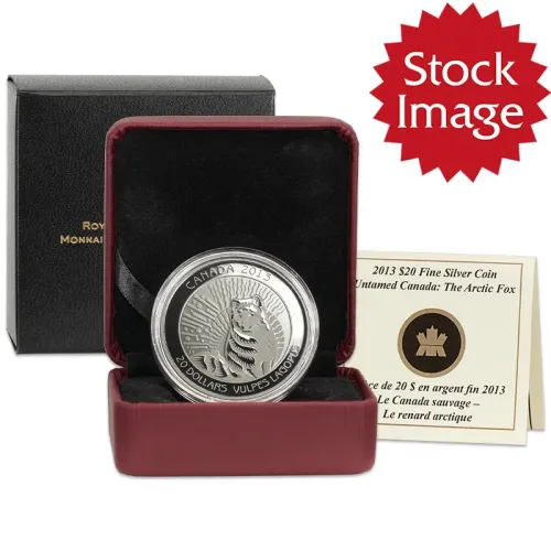 2014 Canada $20 1oz Silver Untamed Canada: Arctic Fox