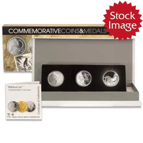 2011 Israel Silver 3 Coin Set - Biblical Art Series