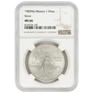 1983 Mexico 1oz Silver Libertad - NGC MS66