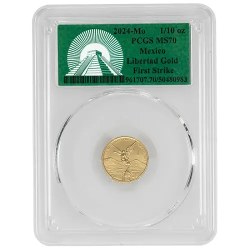 2024 Mexico 1/10 oz Gold Libertad - PCGS MS70 First Strike