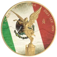 2023 Mexican 1oz Silver Libertad - Gilt Flag of Mexico