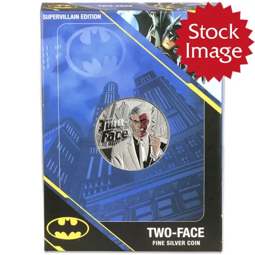 2022 Samoa $5 1oz Silver Coin - DC Supervillain Edition Two-Face