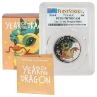 2024 P Tuvalu Baby Dragon 1/2 oz Silver - PCGS PR70