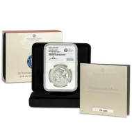 2024 Great Britain International Collaboration Britannia & Liberty 1 oz Silver NGC PF70FDOI