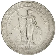 1911 B British Trade Dollar - Circulated