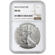 2016 American Silver Eagle - NGC MS 69