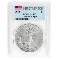 2018 American Silver Eagle - PCGS MS 70 First Strike