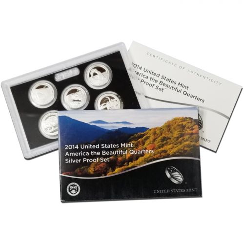 2014 America the Beautiful Quarter Silver Proof Set