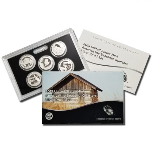 2015 America the Beautiful Quarter Silver Proof Set