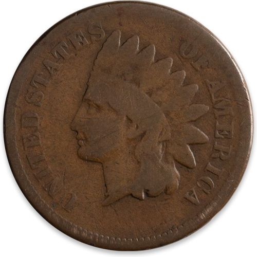 1876 Indian Head Penny - AG (About Good)