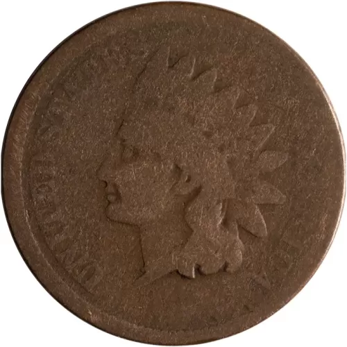 1872 Indian Head Penny - Bold N - About Good (AG)