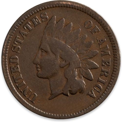 1864 Indian Head Penny No L - G (Good)
