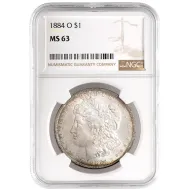 1884 O Morgan Dollar - NGC MS 63