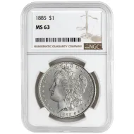 1885 Morgan Dollar - NGC MS63