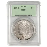 1881 S Morgan Dollar - PCGS MS64