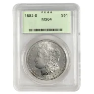 1882 S Morgan Dollar - PCGS MS64