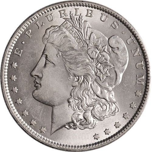 1890 S Morgan Dollar -  AU (Almost Uncirculated)