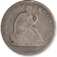 1875 Seated Half Dollar - Very Good (VG)