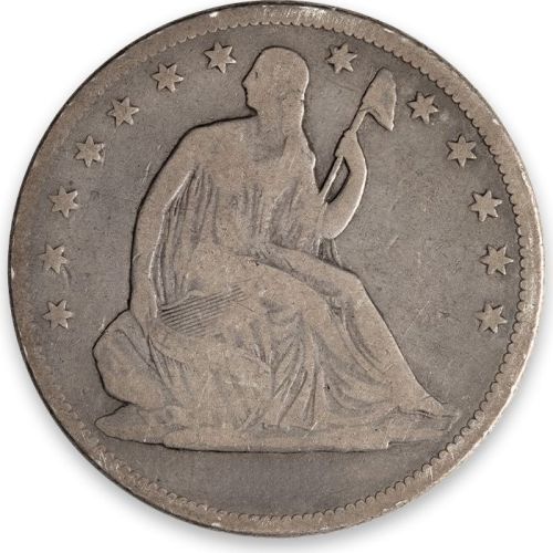 1877 Seated Half Dollar - Very Good (VG)