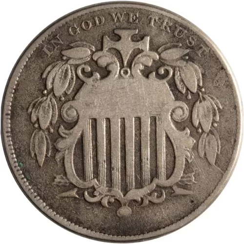 1867 Shield Nickel w/ Rays - Good (G)