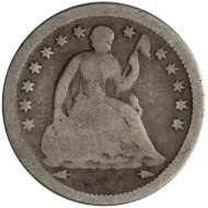 1854 Seated Half Dime - Good (G)