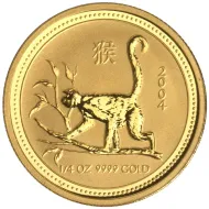 2004 Australia Lunar Series 1 - 1/4 oz. Gold Year of the Monkey