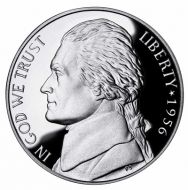 1956 Proof Jefferson Nickel