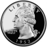 1952 Proof Washington Quarter