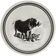 2007 Australia 1/2oz Silver Year of the Pig