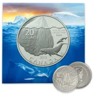 2013 Canada $20 1/4oz Silver - Blue Whale