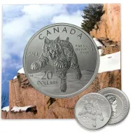 2014 Canada $20 1/4oz Silver - Bobcat