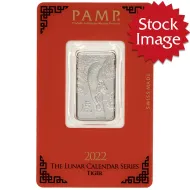 2022 PAMP Year of the Tiger 10 Gram Silver Bar
