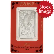 2022 PAMP Year of the Tiger 1 oz Silver Bar