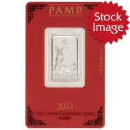 2023 PAMP Year of the Rabbit 10 Gram Silver Bar