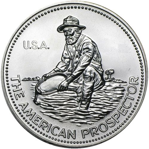 1 oz Engelhard Prospector Rounds .999 Fine Silver - Varying Years