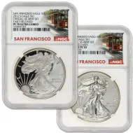 2012 American Silver Eagle 2 Coin San Francisco Set - NGC PF70 ER
