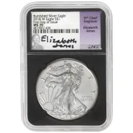 2018 W American Silver Eagle - NGC MS70 FDOI Jones Signature