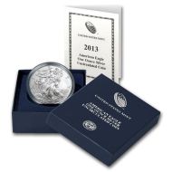 2013 W Burnished American Silver Eagle