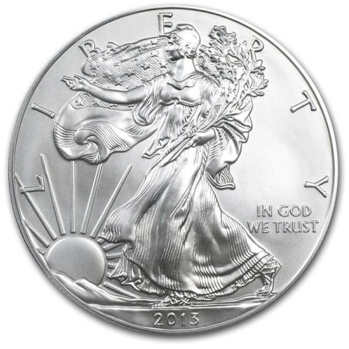 2013 W Burnished American Silver Eagle - No OGP