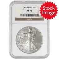 2007 American Silver Eagle - NGC MS 70