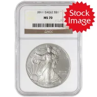 2011 American Silver Eagle - NGC MS 70