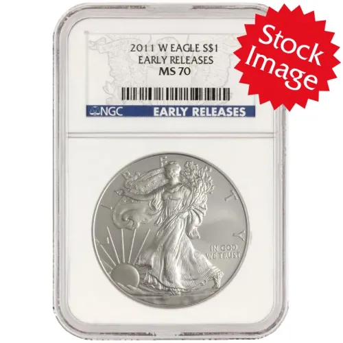 2011 W American Silver Eagle - NGC MS 70 ER
