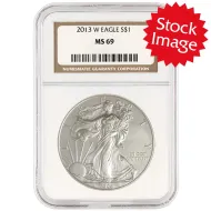 2013 W American Silver Eagle - NGC MS 69