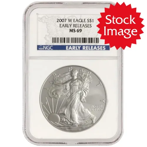 2007 W American Silver Eagle - NGC MS 69 Early Release