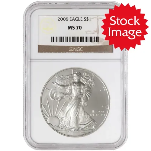 2008 American Silver Eagle - NGC MS 70