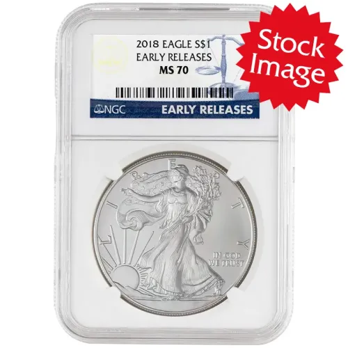 2018 American Silver Eagle - NGC MS 70 Early Release