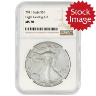 2021 American Silver Eagle T-2 - NGC MS 70